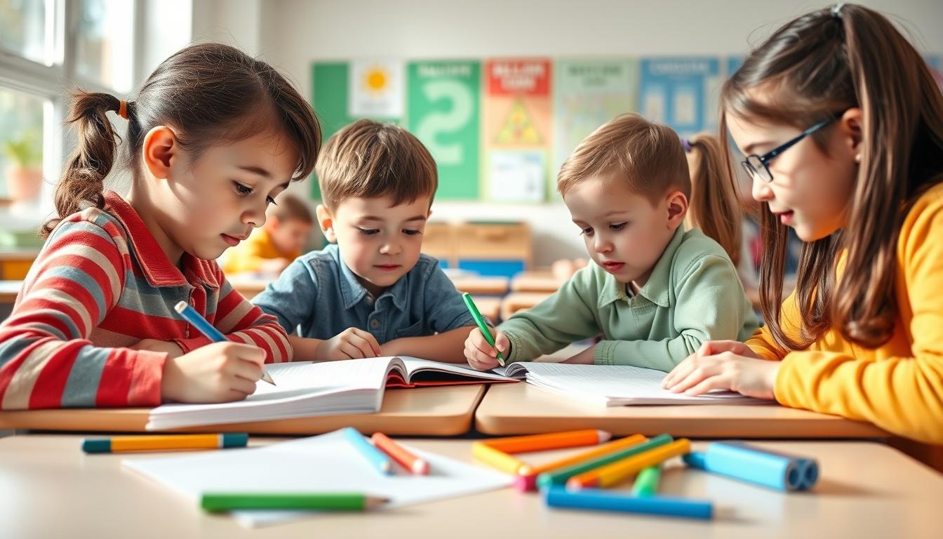 Students working in research laboratory